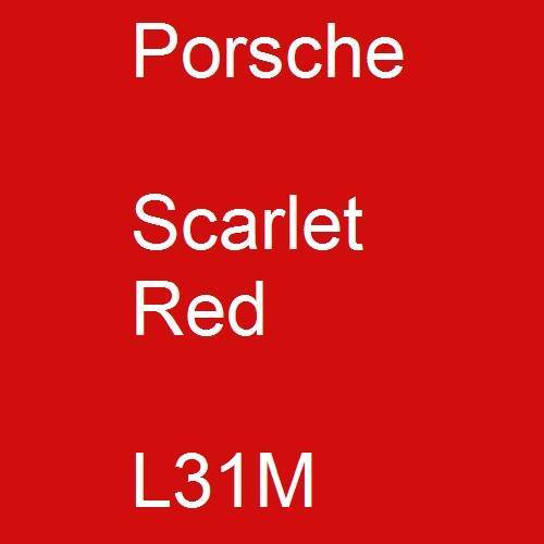 Porsche, Scarlet Red, L31M.